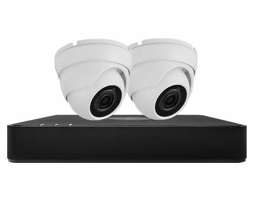 Aveesa 2 Camera Home CCTV Security System DVR-104G-F1 & 2x AV-522DXF-W2