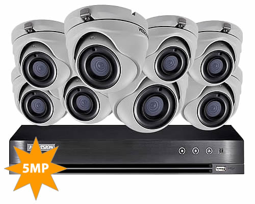 VisionOn Hikvision 8 Camera 5MP Business CCTV System