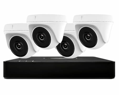 HIWATCH 4 CAMERA HOME CCTV SECURITY SYSTEM