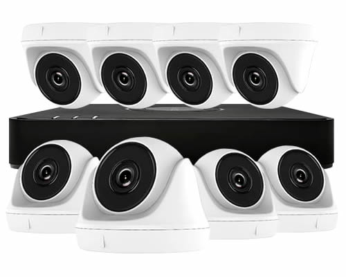 HIWATCH 8 CAMERA HOME CCTV SECURITY SYSTEM